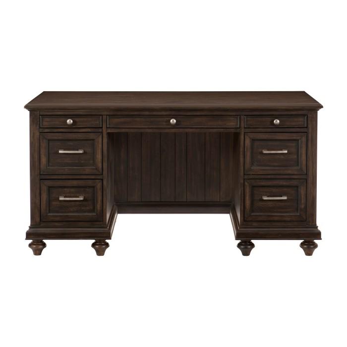 Cardano Executive Desk in Charcoal 1689-17 - Furniture 4 Less Outlet (Salinas,CA)