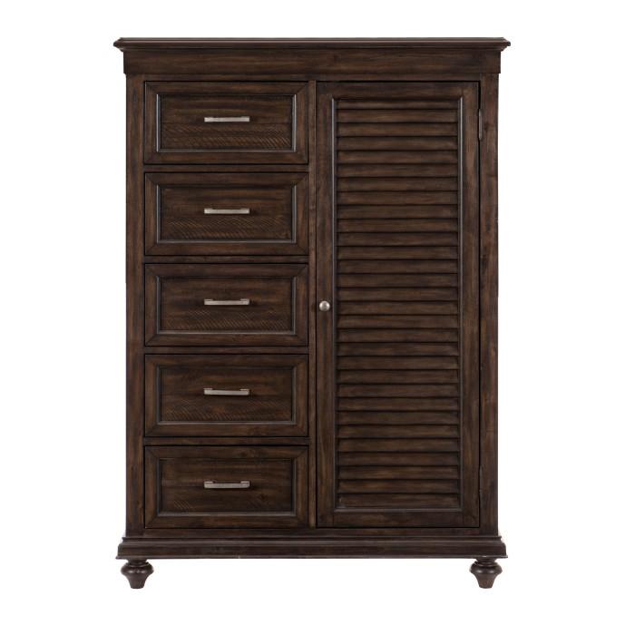Cardona Wardrobe Chest in Driftwood Charcoal 1689-10 - Furniture 4 Less Outlet (Salinas,CA)