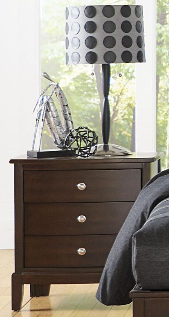 Cotterill 3 Drawer Nightstand in Cherry 1730-4 - Furniture 4 Less Outlet (Salinas,CA)