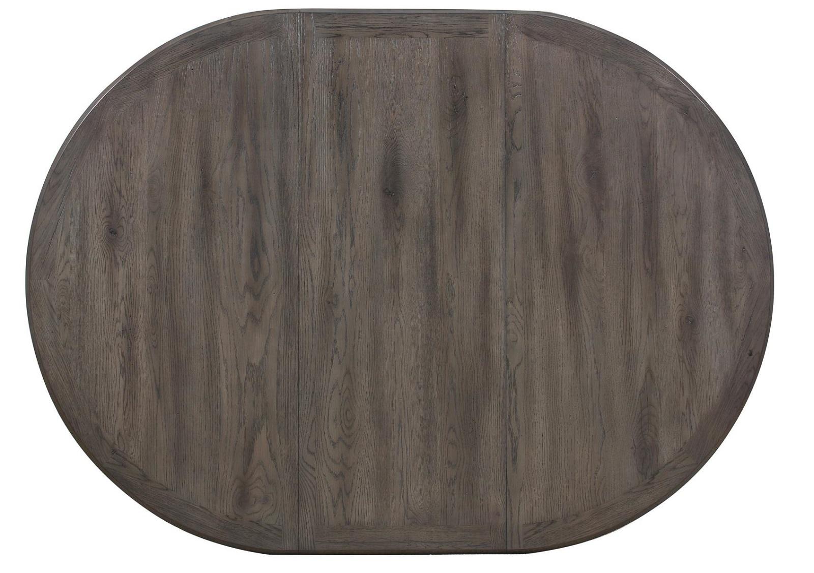 Clover Round Dining Table in White and Gray 5656-66 - Furniture 4 Less Outlet (Salinas,CA)