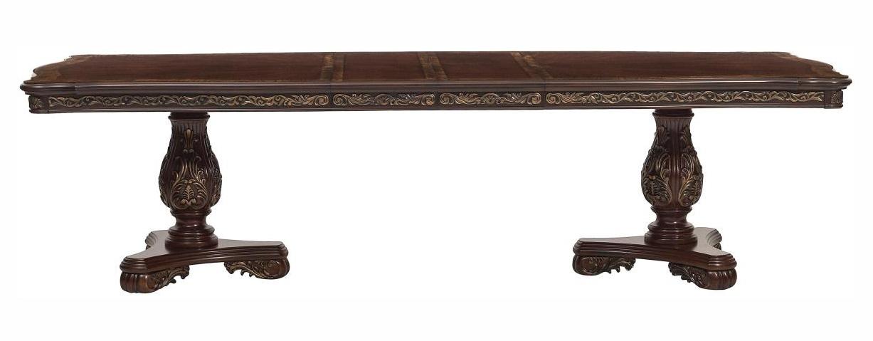 Deryn Park Dining Table in Dark Cherry 2243-114 - Furniture 4 Less Outlet (Salinas,CA)