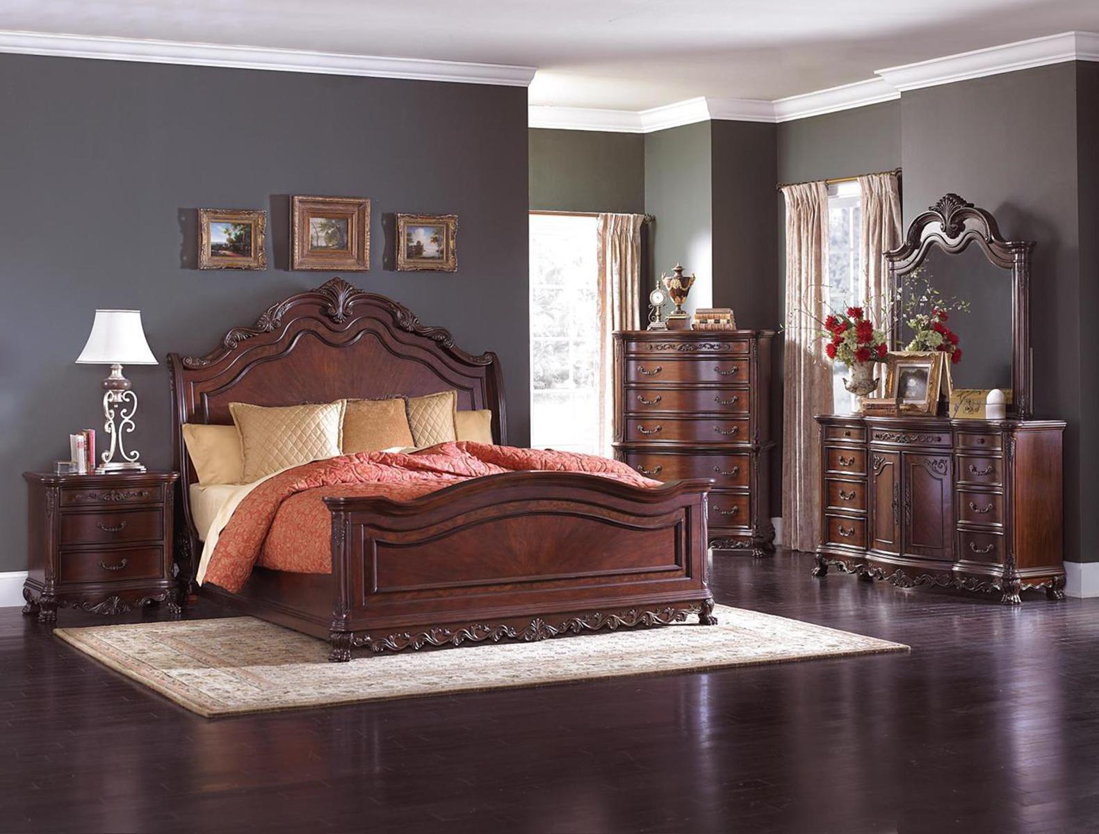 Deryn Park 6 Drawer Chest in Cherry 2243-9 - Furniture 4 Less Outlet (Salinas,CA)
