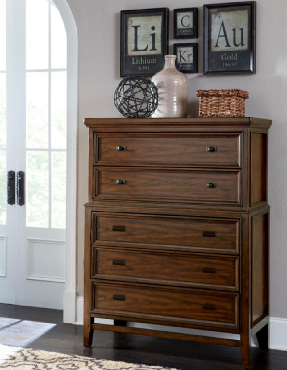 Frazier Chest in Dark Cherry 1649-9 - Furniture 4 Less Outlet (Salinas,CA)