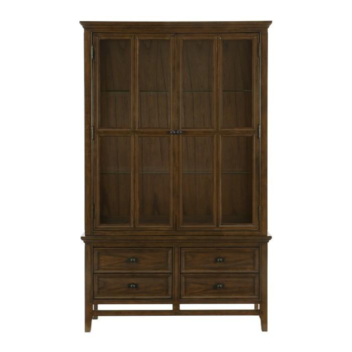 Frazier Park Buffet and Hutch in Dark Cherry 1649-50 - Furniture 4 Less Outlet (Salinas,CA)
