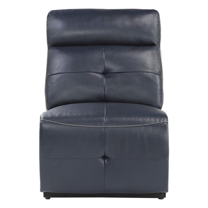 Avenue Armless Reclining Chair in Navy 9469NVB-AR - Furniture 4 Less Outlet (Salinas,CA)