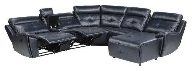 Avenue Right Side Chaise in Navy 9469NVB-RC - Furniture 4 Less Outlet (Salinas,CA)
