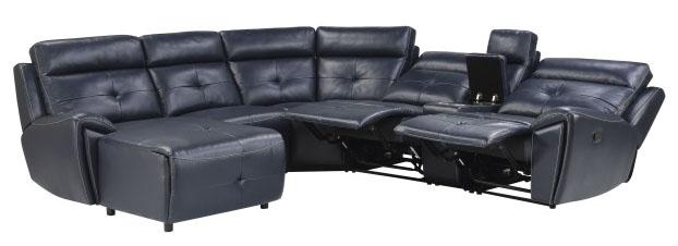 Avenue Right Side Reclining Chair in Navy 9469NVB-RR - Furniture 4 Less Outlet (Salinas,CA)