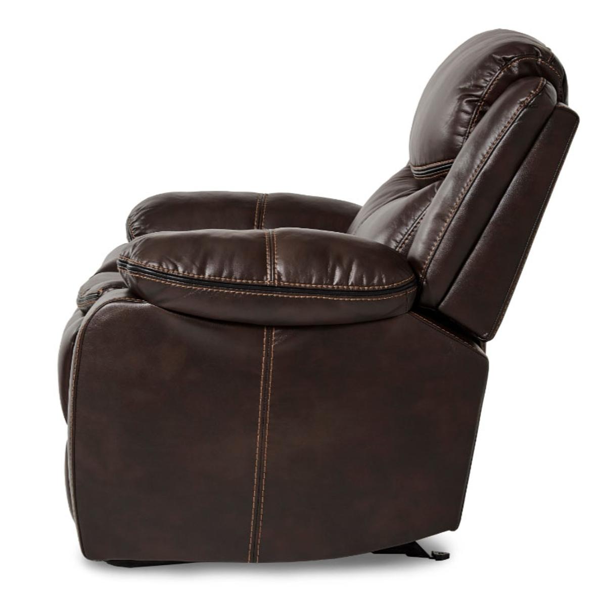 Bastrop Glider Reclining Chair in Brown 8230BRW-1 - Furniture 4 Less Outlet (Salinas,CA)
