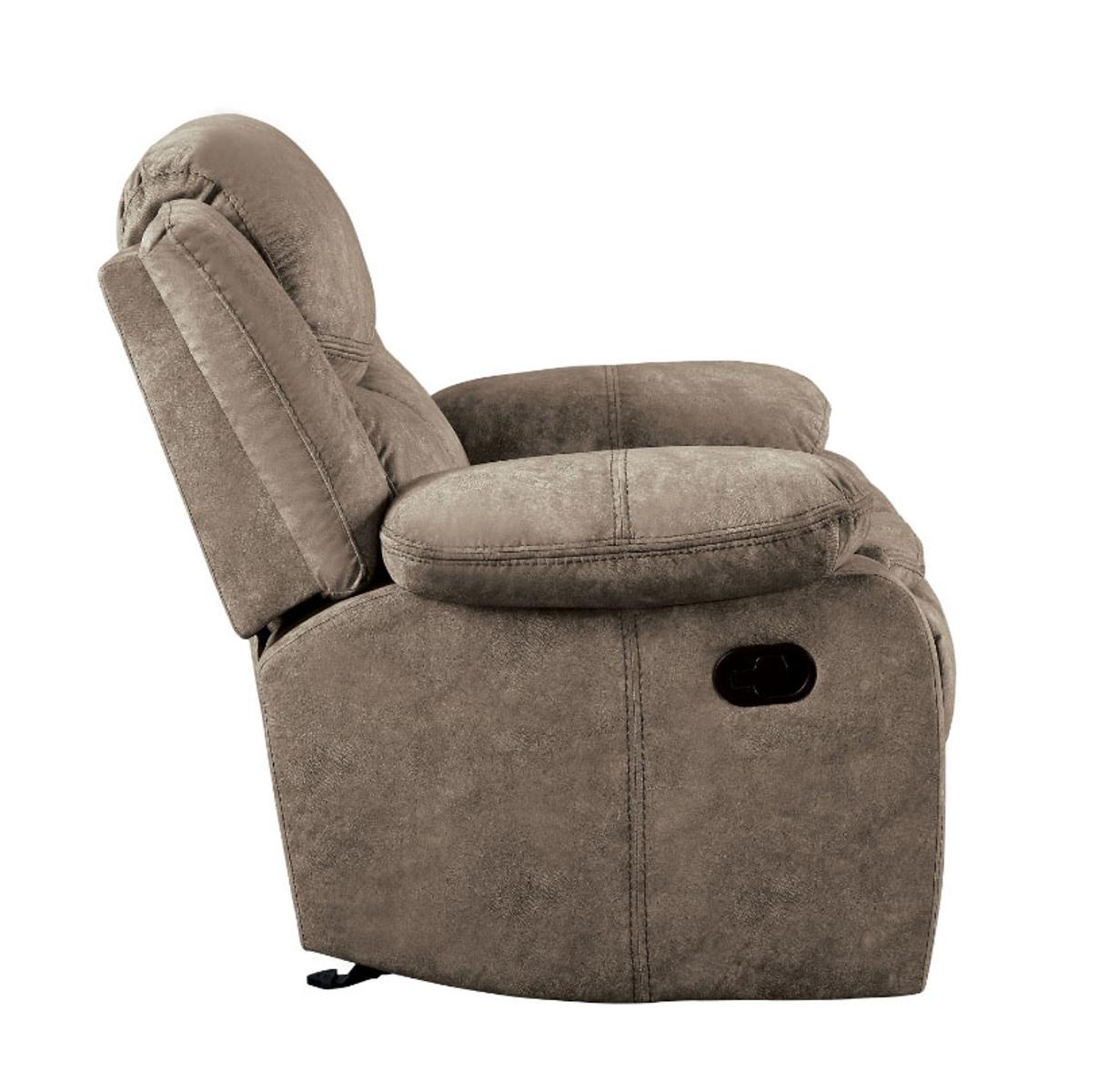 Bastrop Glider Reclining Chair in Brown 8230FBR-1 - Furniture 4 Less Outlet (Salinas,CA)