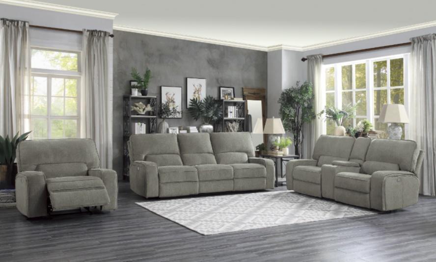 Borneo Power Double Reclining Loveseat in Mocha - Furniture 4 Less Outlet (Salinas,CA)