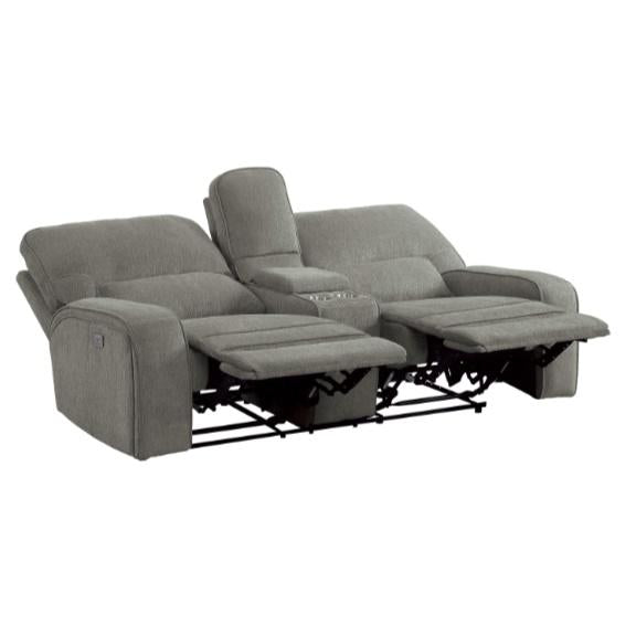 Borneo Power Double Reclining Loveseat in Mocha - Furniture 4 Less Outlet (Salinas,CA)