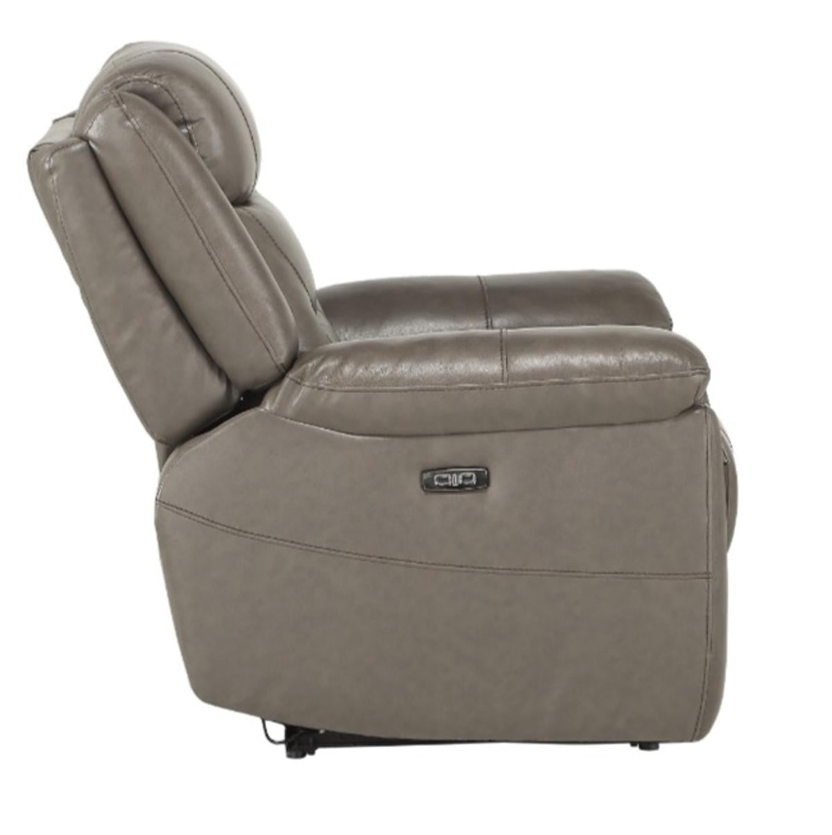Danio Power Double Reclining Chair with Power Headrests in Brownish Gray 9528BRG-1PWH - Furniture 4 Less Outlet (Salinas,CA)