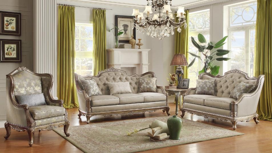 Florentina Loveseat in Taupe 8412-2 - Furniture 4 Less Outlet (Salinas,CA)