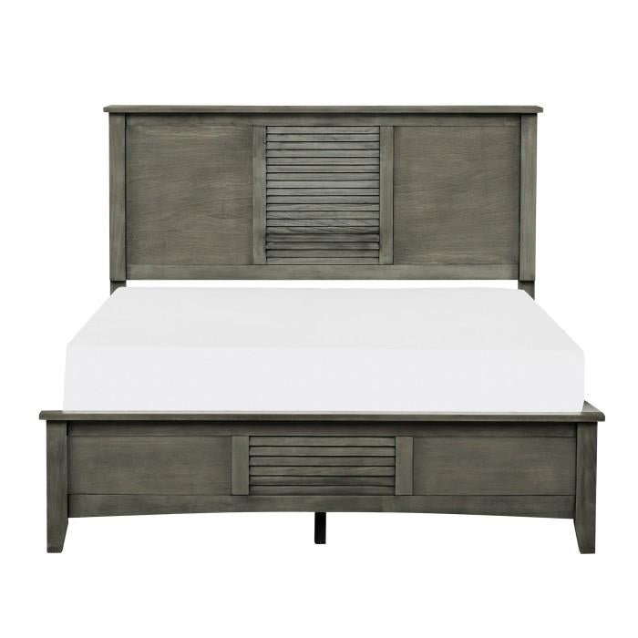 Garcia Full Panel Bed in Gray 2046F-1 - Furniture 4 Less Outlet (Salinas,CA)