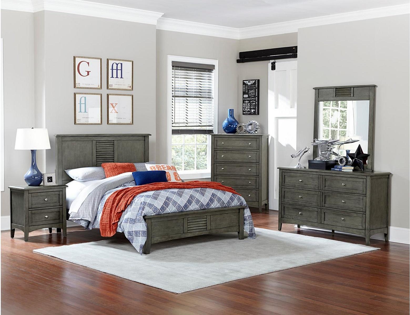 Garcia Twin Panel Bed in Gray 2046T-1 - Furniture 4 Less Outlet (Salinas,CA)