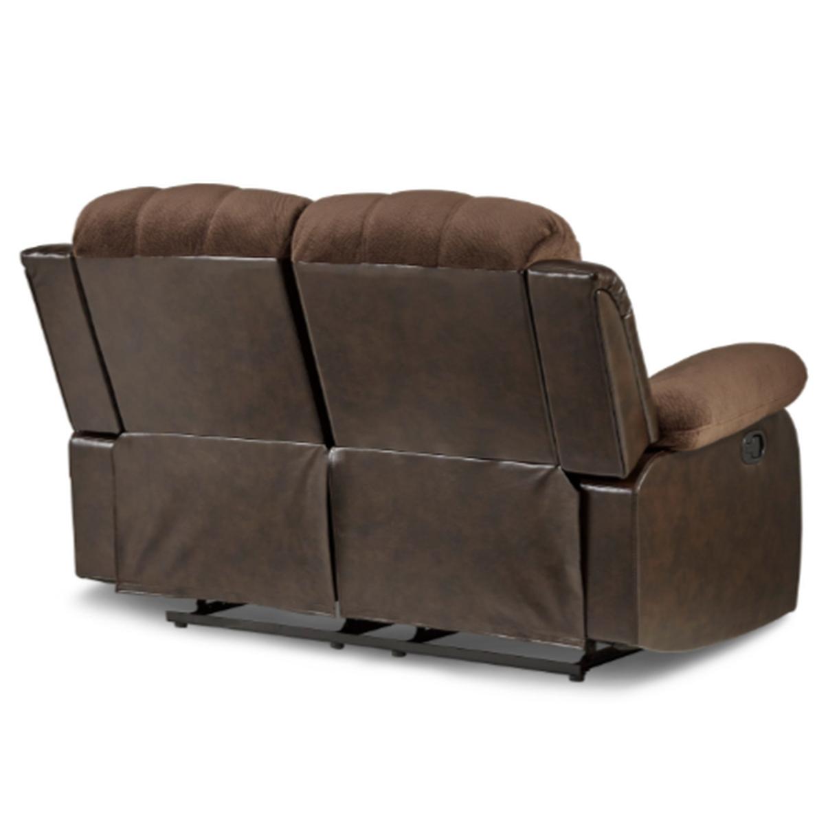 Granley Double Reclining Loveseat in Chocolate 9700FCP-2 - Furniture 4 Less Outlet (Salinas,CA)