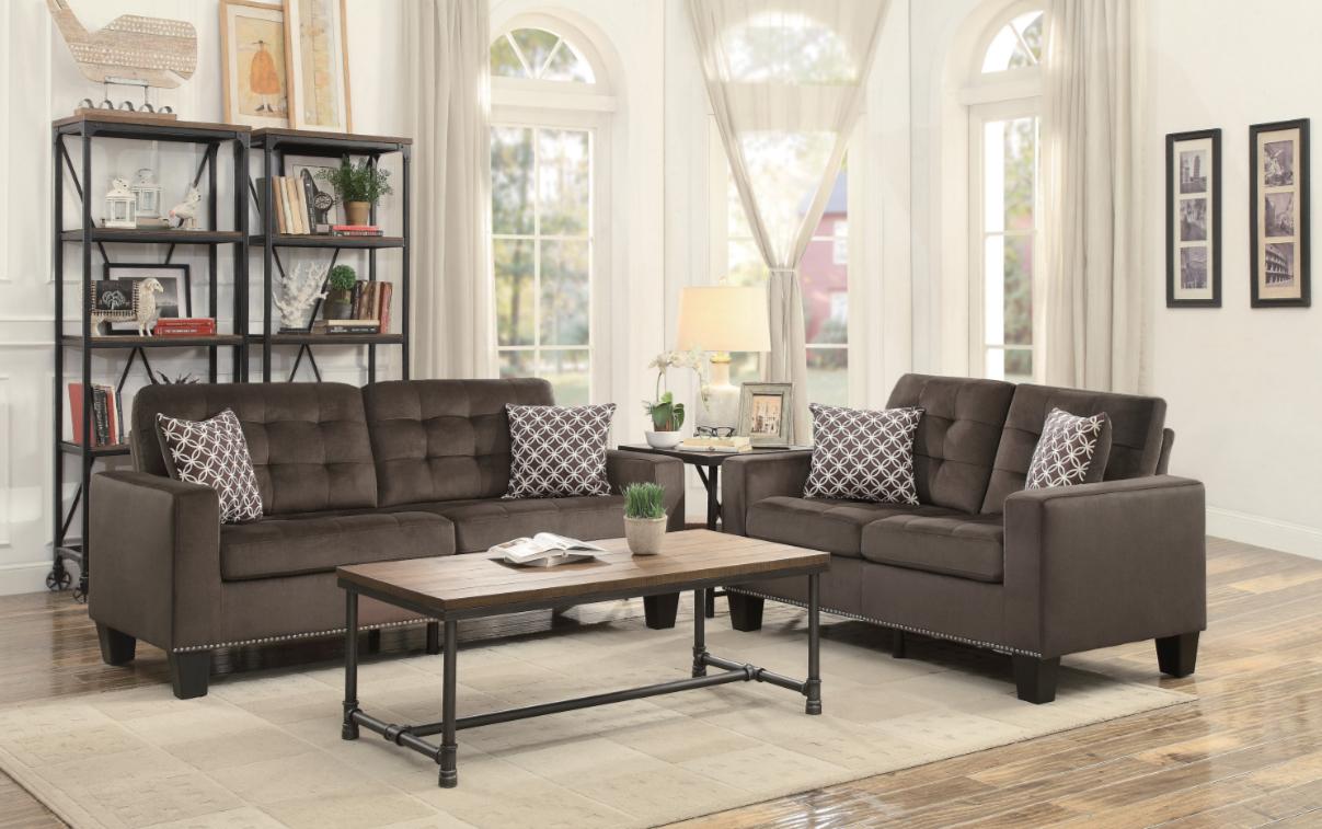 Lantana Sofa in Chocolate 9957CH-3 - Furniture 4 Less Outlet (Salinas,CA)