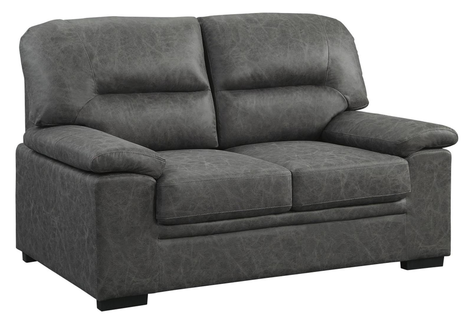 Michigan Loveseat in Dark Gray 9407DG-2 - Furniture 4 Less Outlet (Salinas,CA)