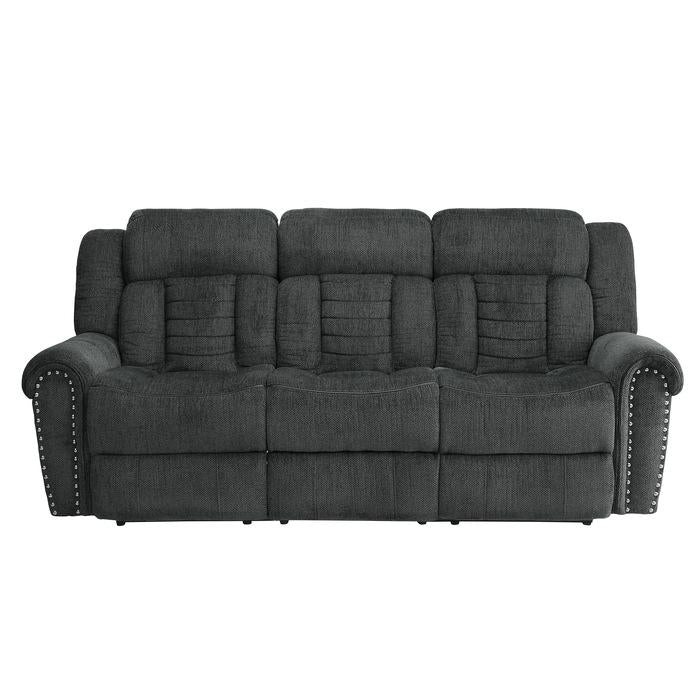 Nutmeg Double Reclining Sofa in Charcoal Gray 9901CC-3 - Furniture 4 Less Outlet (Salinas,CA)