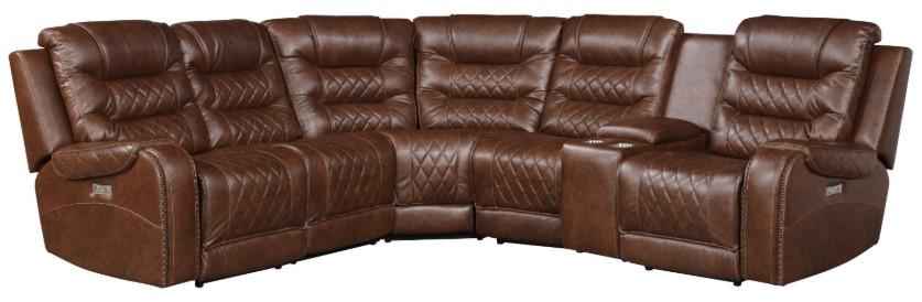 Putnam Corner Seat in Brown 9405BR-CR - Furniture 4 Less Outlet (Salinas,CA)