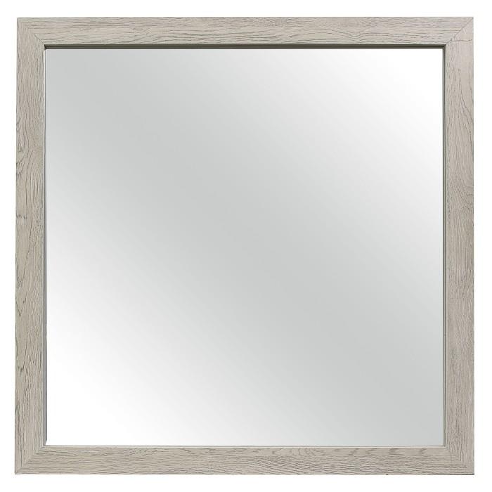 Quinby Mirror in Light Brown 1525-6 - Furniture 4 Less Outlet (Salinas,CA)
