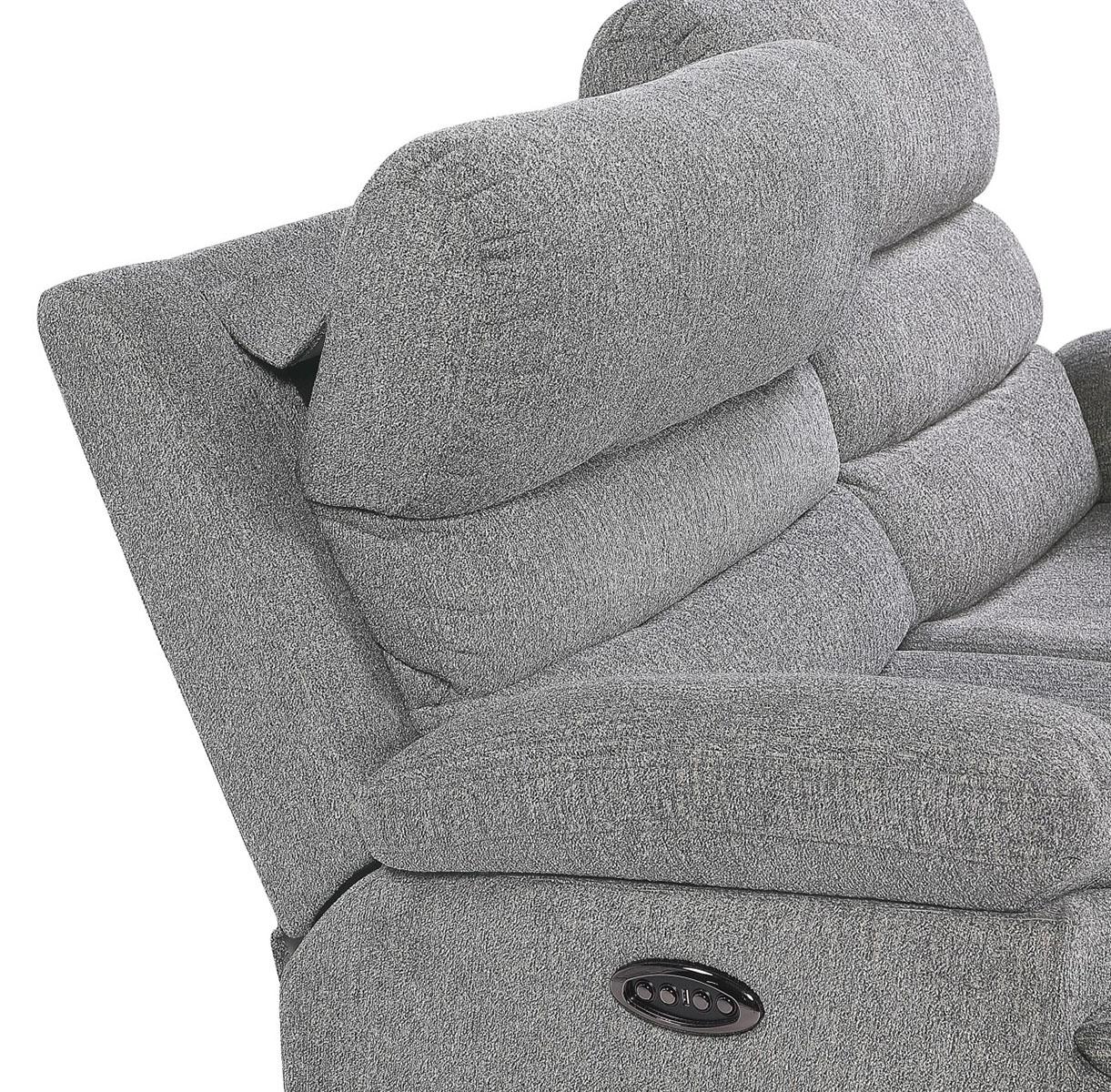 Sherbrook Double Reclining Loveseat in Gray - Furniture 4 Less Outlet (Salinas,CA)