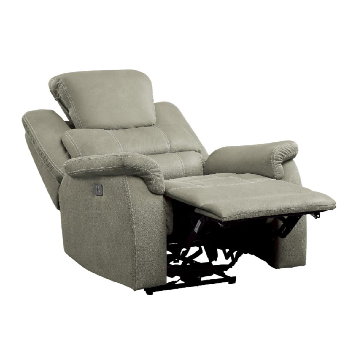 Shola Power Reclining Chair in Gray - Furniture 4 Less Outlet (Salinas,CA)