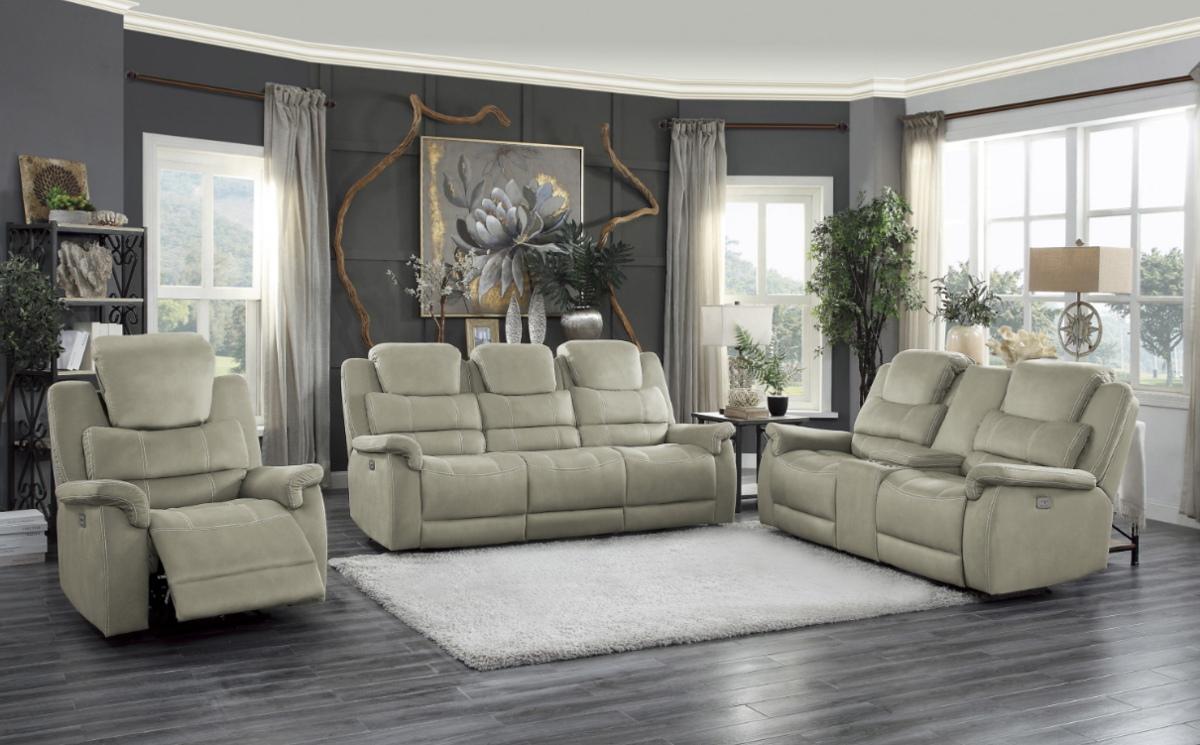 Shola Power Reclining Chair in Gray - Furniture 4 Less Outlet (Salinas,CA)