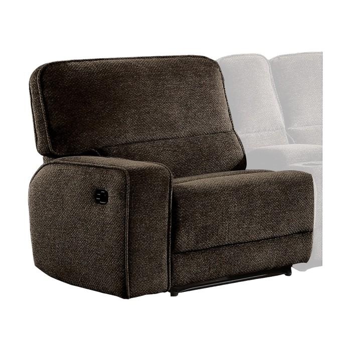 Shreveport Left Side Reclining Chair in Brown 8238-LR - Furniture 4 Less Outlet (Salinas,CA)