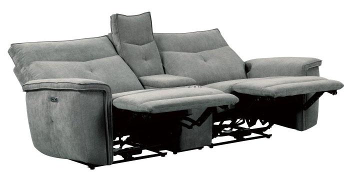 Tesoro Power Double Reclining Loveseat in Dark Gray 9509DG-2CNPWH - Furniture 4 Less Outlet (Salinas,CA)