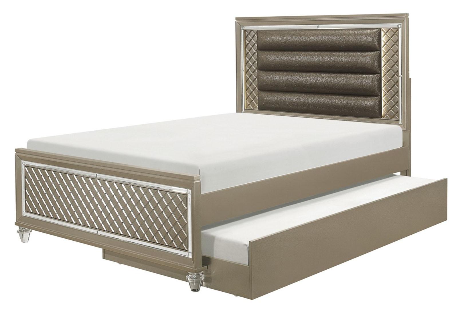 Youth Loudon Trundle/Toybox in Champagne Metallic B1515-R - Furniture 4 Less Outlet (Salinas,CA)