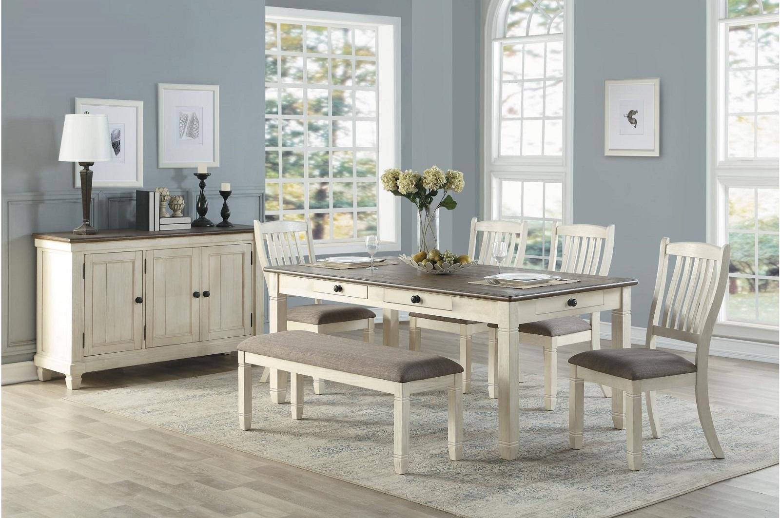 Granby Side Chair in Antique White (Set of 2) - Furniture 4 Less Outlet (Salinas,CA)