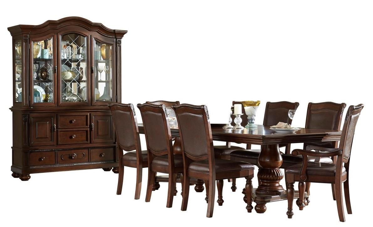 Lordsburg Buffet and Hutch in Brown Cherry 5473-50 - Furniture 4 Less Outlet (Salinas,CA)