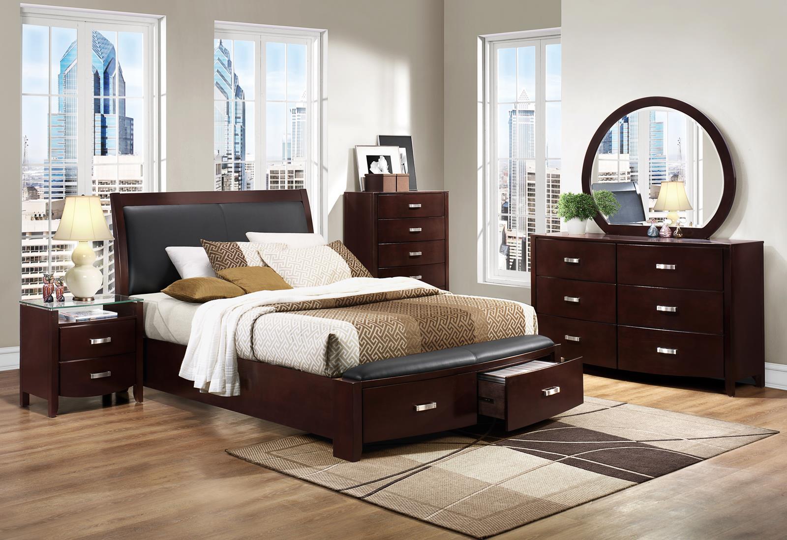 Lyric 5 Drawer Chest in Dark Espresso 1737NC-9 - Furniture 4 Less Outlet (Salinas,CA)