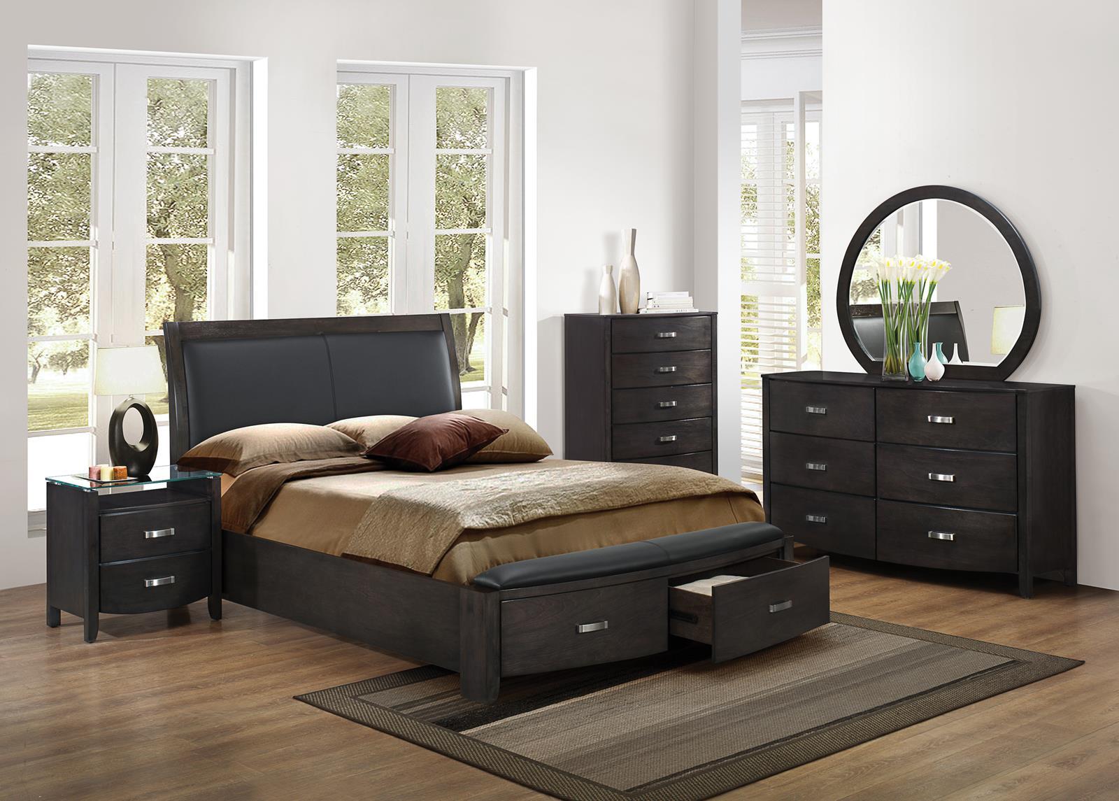 Lyric 5 Drawer Chest in Brownish Gray 1737NGY-9 - Furniture 4 Less Outlet (Salinas,CA)