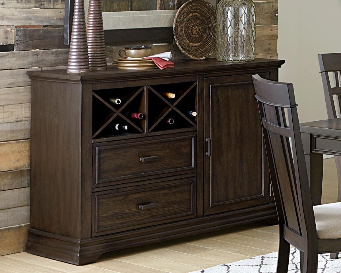 Makah Server in Dark Brown 5496-40 - Furniture 4 Less Outlet (Salinas,CA)