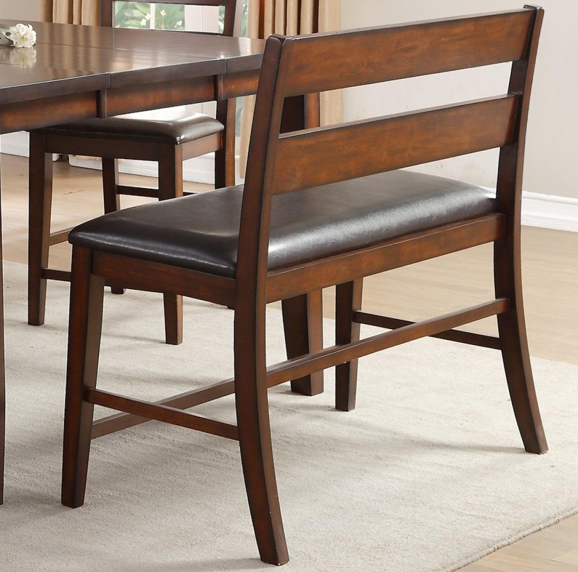 Mantello Counter Height Bench in Cherry 5547-24BH - Furniture 4 Less Outlet (Salinas,CA)