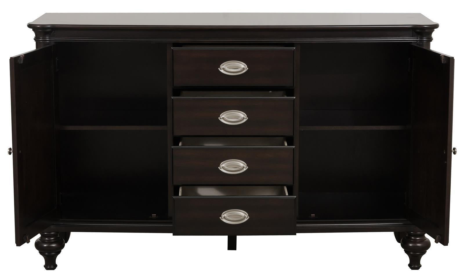 Marston Buffet in Dark Cherry 2615DC-55 - Furniture 4 Less Outlet (Salinas,CA)