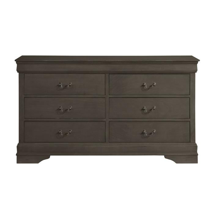 Mayville 6 Drawer Dresser in Gray 2147SG-5 - Furniture 4 Less Outlet (Salinas,CA)