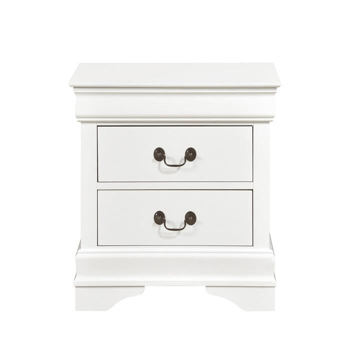 Mayville 2 Drawer Nightstand in White 2147W-4 - Furniture 4 Less Outlet (Salinas,CA)