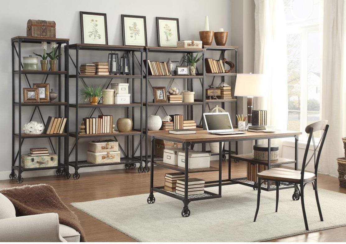 Millwood Writing Desk in Pine 5099-15 - Furniture 4 Less Outlet (Salinas,CA)