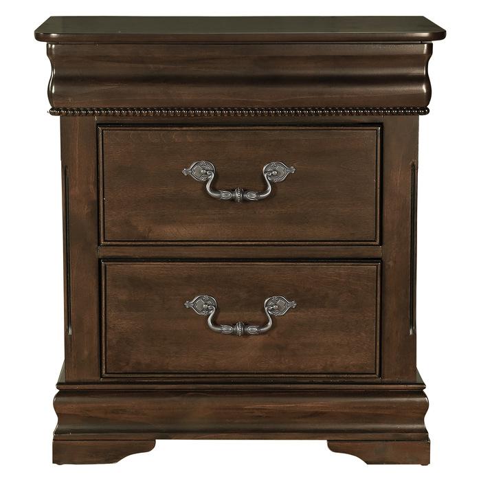 Mont Belvieu Nightstand in Dark Cherry 1869-4 - Furniture 4 Less Outlet (Salinas,CA)