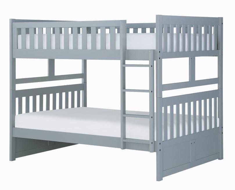 Orion Full/Full Bunk Bed in Gray B2063FF-1 - Furniture 4 Less Outlet (Salinas,CA)