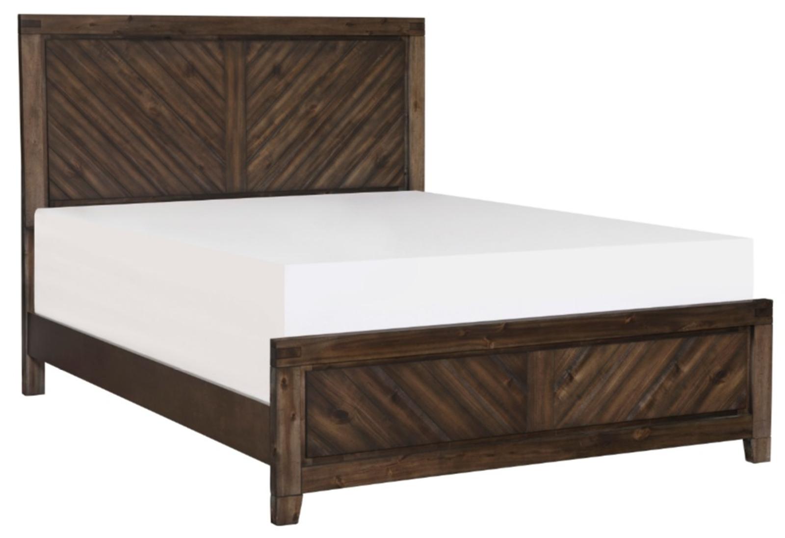 Parnell Queen Panel Bed in Rustic Cherry 1648-1 - Furniture 4 Less Outlet (Salinas,CA)