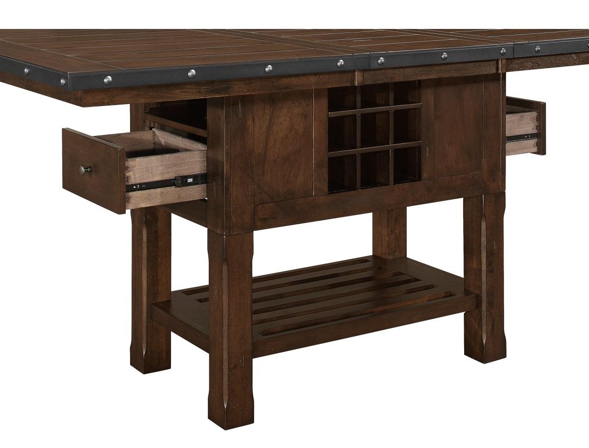 Schleiger Counter Height Dining Table in Dark Brown 5400-36XL - Furniture 4 Less Outlet (Salinas,CA)