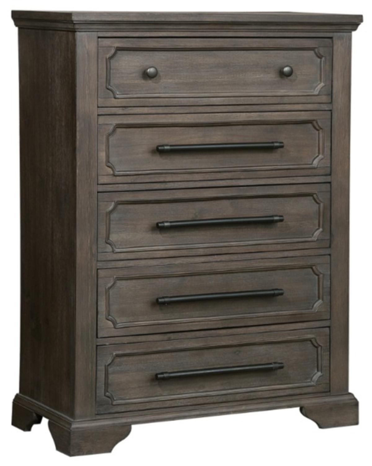 Taulon Chest in Dark Oak 5438-9 - Furniture 4 Less Outlet (Salinas,CA)