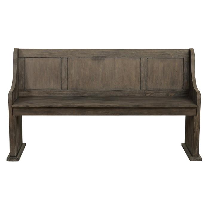 Taulon Queen Platform Bed with Footboard Storage in Dark Oak 5438-1 - Furniture 4 Less Outlet (Salinas,CA)