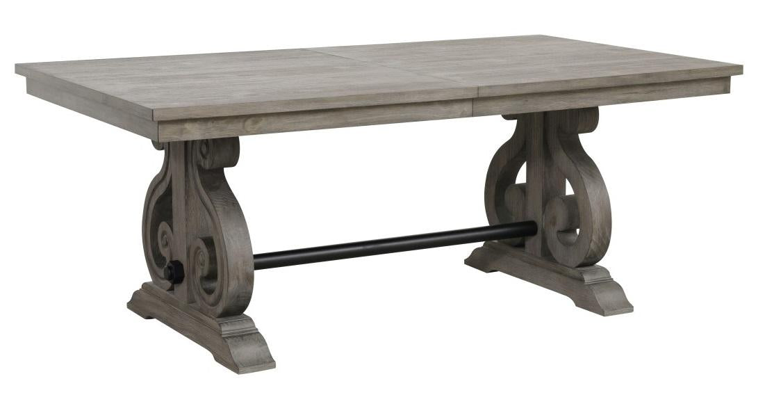 Toulon Dining Table in Dark Pewter 5438-96 - Furniture 4 Less Outlet (Salinas,CA)