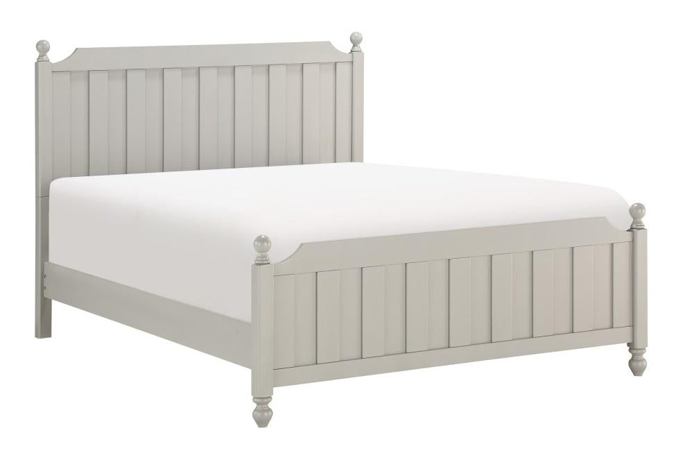 Wellsummer Full Panel Bed in Gray 1803GYF-1 - Furniture 4 Less Outlet (Salinas,CA)