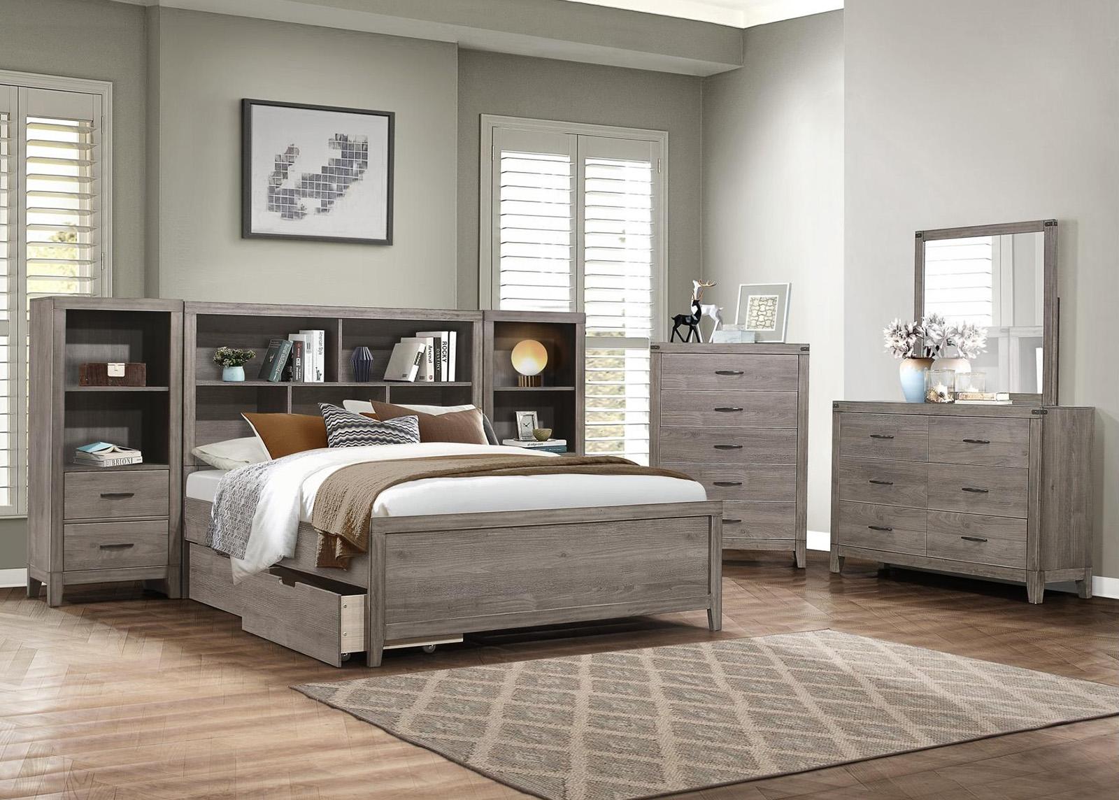 Woodrow Full Platform Bed in Gray 2042NBF-1 - Furniture 4 Less Outlet (Salinas,CA)